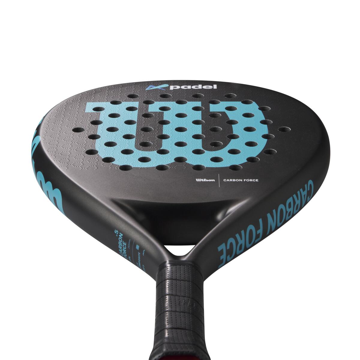 Light Padel Rackets Wilson Carbon Force LT Padel Racket Teardrop Shape EVA Foam Wilson ...